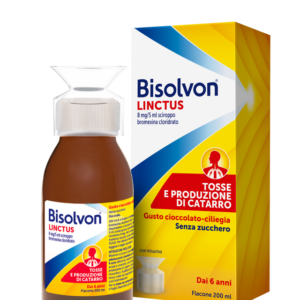 Bisolvon - Linctus Sciroppo 8 Mg/5Ml Gusto Cioccolato-Ciliegia Confezione 200 Ml